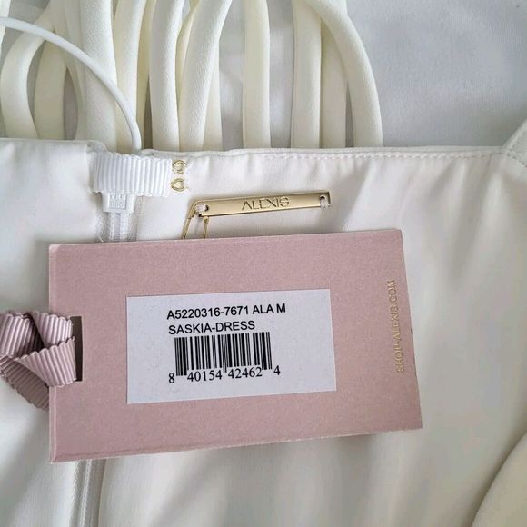 NEW $650 Alexis SASKIA Alabaster Sleeveles Mini Fringe Dress Sz M Bridal Wedding - Picture 9 of 16